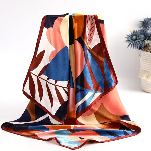 Satin Silk Scarf - Large Hair Bandana, Sleeping Wrap for Women - Picture 3 of 5